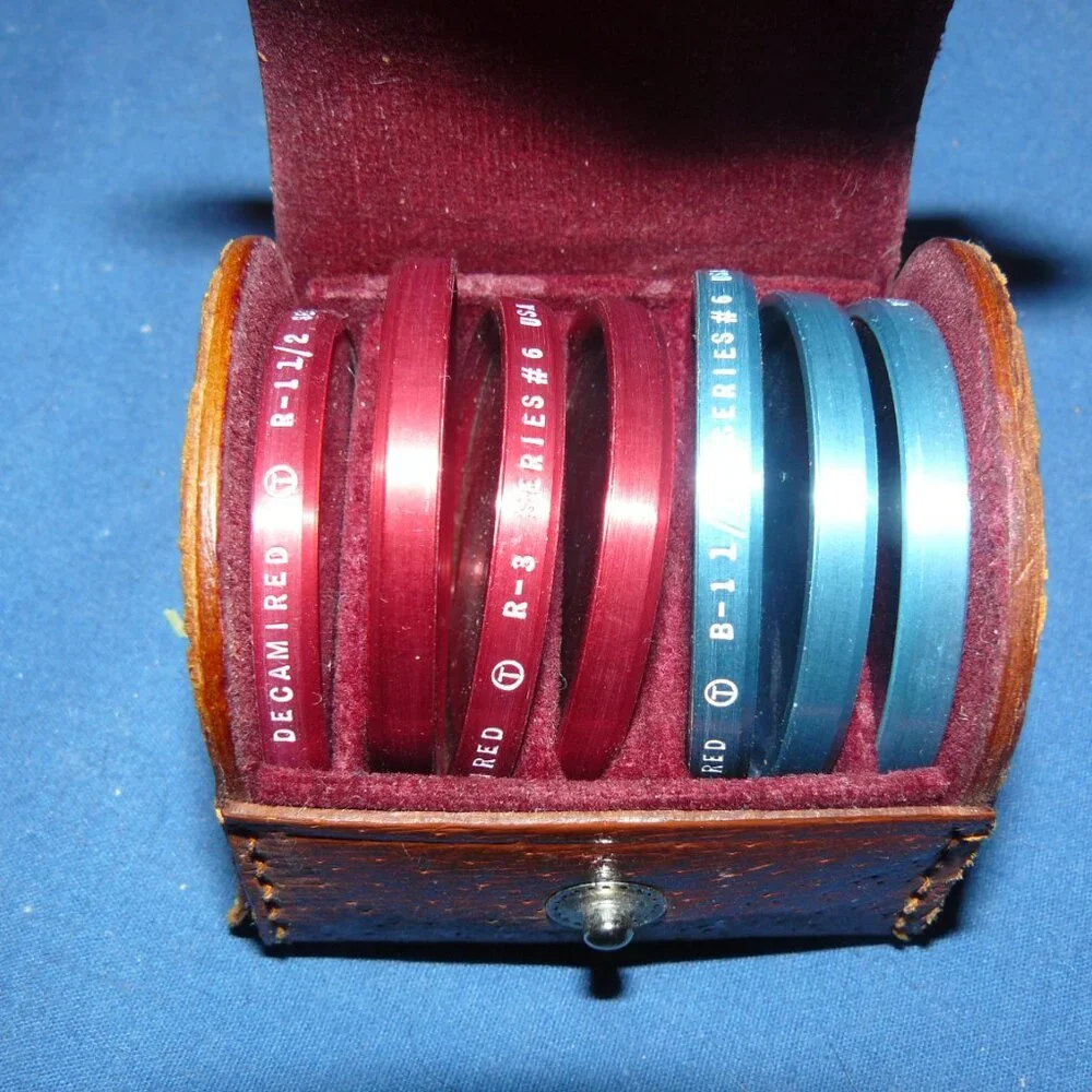 Vintage Set of Seven Tiffen Lens Filters
